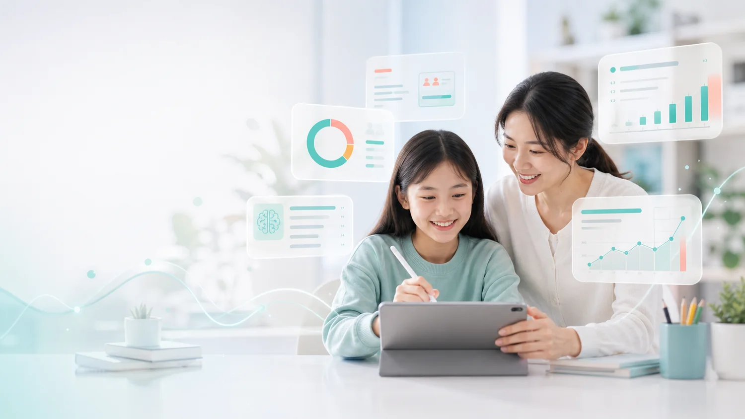孩子使用字學伴 AIMii Words 練習國語生字